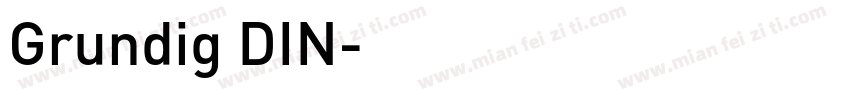 Grundig DIN字体转换